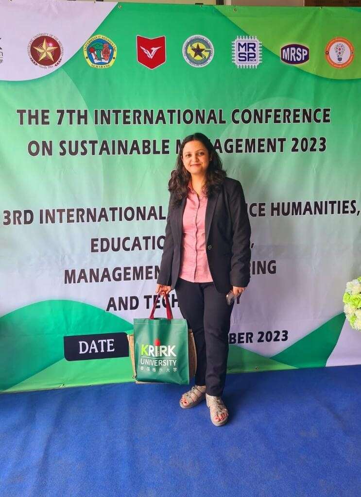 Outstanding Achievement at International Conferences – Dr. Priyanka Verma